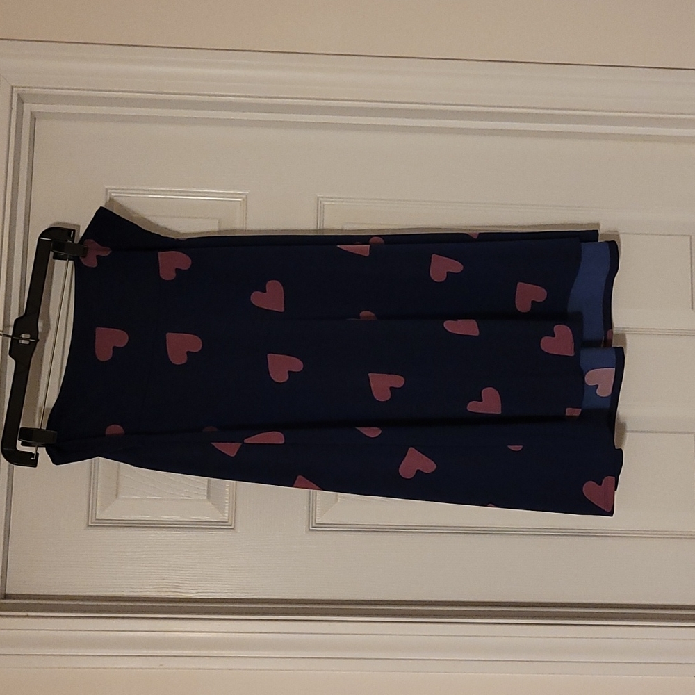 LuLaRoe Azure Skirt Hearts XL